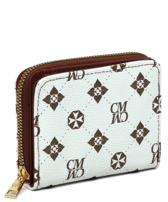 CM Monogram Accordion Bi-fold Wallet CM025 IVORY